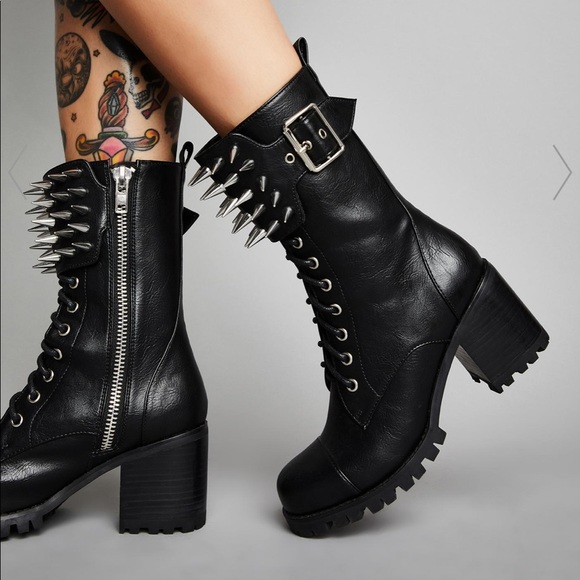 Dolls Kill Shoes - Dolls kill widow painkiller combat boots